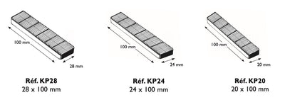 KP20-24-28-dimensions cales plates